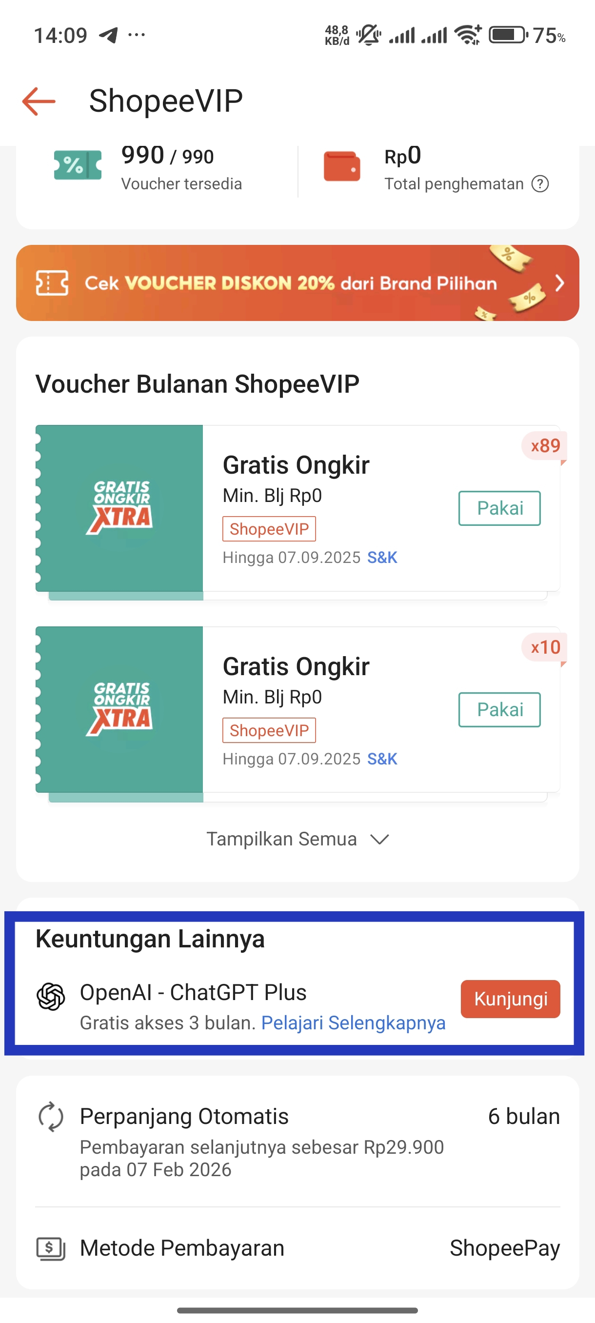 Shopee VIP